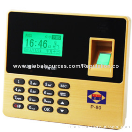 Finger Print Machine with U-disk Communication, 100-240V AC/50/60Hz Input